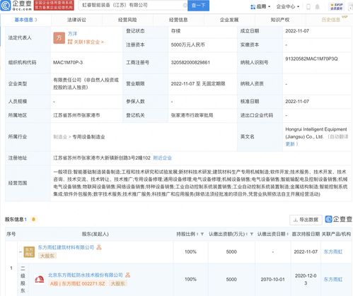 東方雨虹戰(zhàn)略拓展 新公司布局數(shù)字技術服務領域